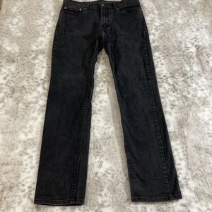 Vtg Levis 511 Mens 36x33 Jeans  Straight Dark Black Wash Tag Label Fly Trucker